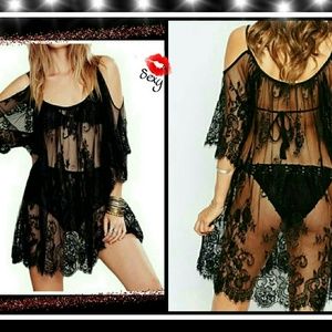 💋HP 💋 on backorder Gorgeous & sexy lacy sheer dress /cover up